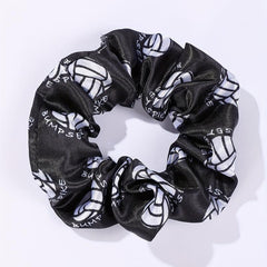 2pcs Tennis Pattern Scrunchie Hair Ties