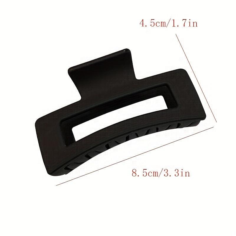 3pcs Women Hair Claw Rectangle Shaped Hair Claw Style Shark Claw