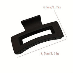 3pcs Women Hair Claw Rectangle Shaped Hair Claw Style Shark Claw