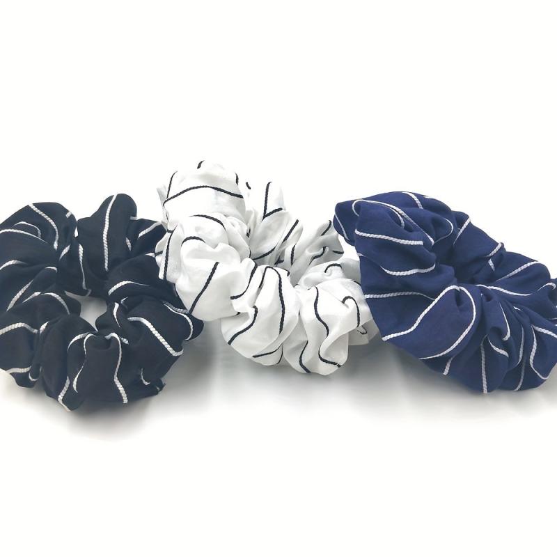 Striped Hair Scrunchies Hair Rope Style Hair Tie Hair Ring
