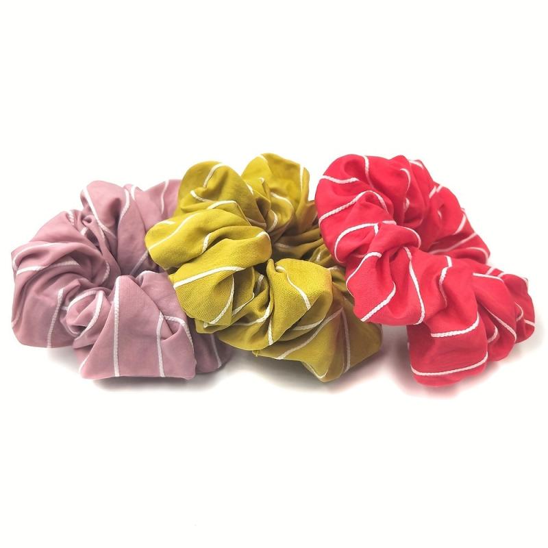 Striped Hair Scrunchies Hair Rope Style Hair Tie Hair Ring