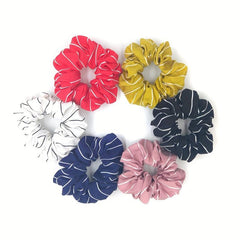 Striped Hair Scrunchies Hair Rope Style Hair Tie Hair Ring