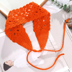 Boho Knitted Floral Elastic Hairband Vintage Head Wrap Hair Accessories