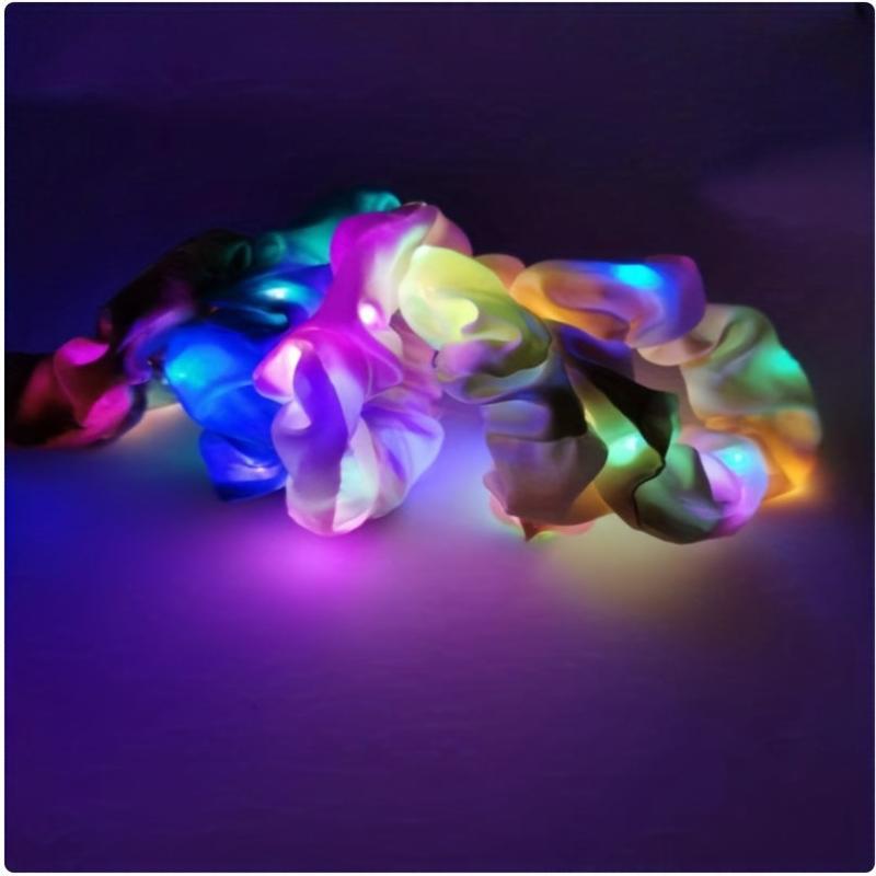 LED Glitter Scrunchie Y2K Hair Rope Headwear