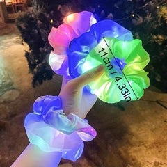 LED Glitter Scrunchie Y2K Hair Rope Headwear