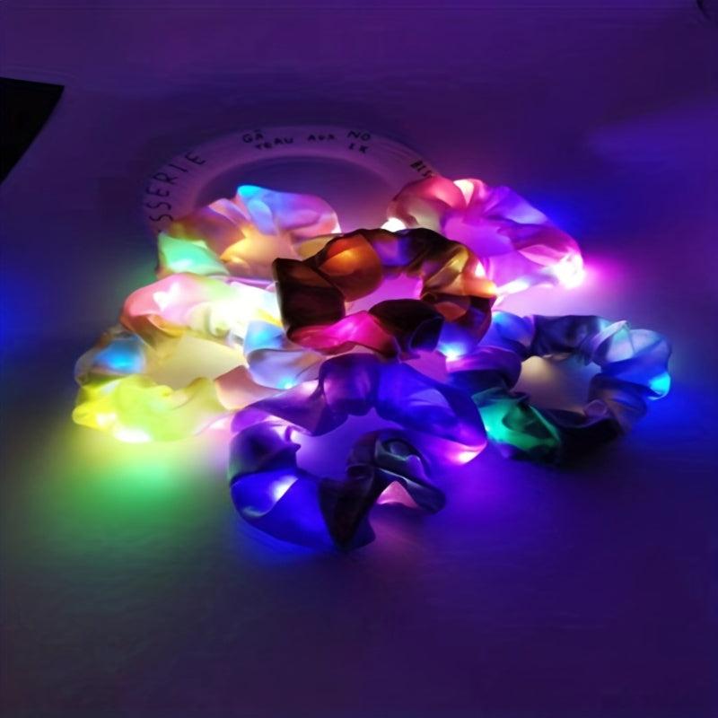 LED Glitter Scrunchie Y2K Hair Rope Headwear