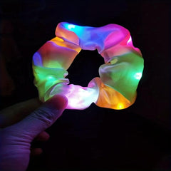 LED Glitter Scrunchie Y2K Hair Rope Headwear