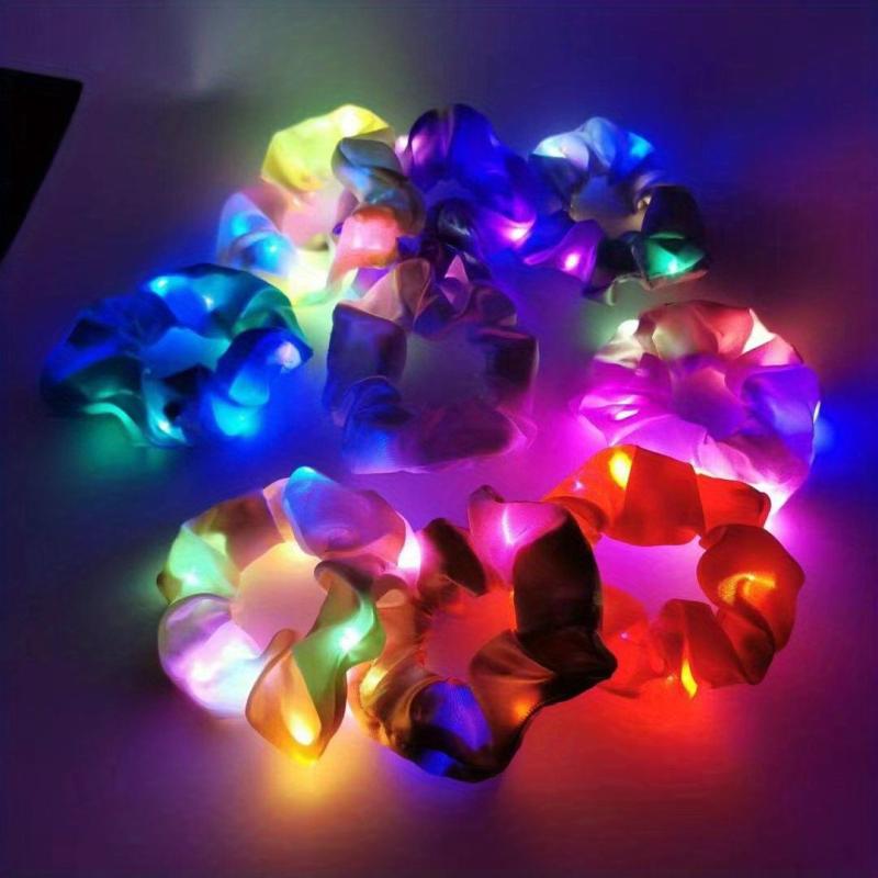 LED Glitter Scrunchie Y2K Hair Rope Headwear