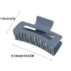 4pcs Matte Grey Hair Claw Clips Thick Hair Barrettes