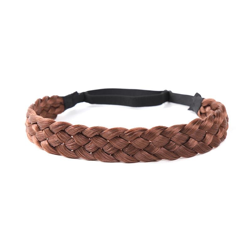 Vintage Twist Braid Headband Wig Solid Hair Accessories For Women