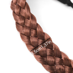 Vintage Twist Braid Headband Wig Solid Hair Accessories For Women