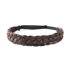 Vintage Twist Braid Headband Wig Solid Hair Accessories For Women