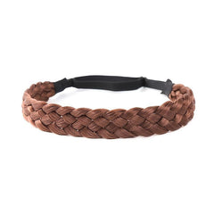 Vintage Twist Braid Headband Wig Solid Hair Accessories For Women