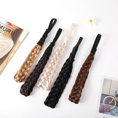 Vintage Twist Braid Headband Wig Solid Hair Accessories For Women