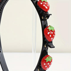 Strawberry Hair Band For Braids - Cute Head Hoop for Women & Girls