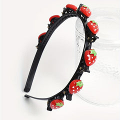 Strawberry Hair Band For Braids - Cute Head Hoop for Women & Girls