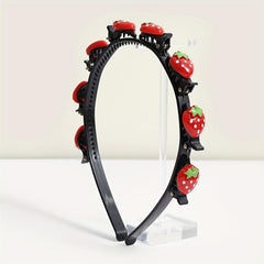 Strawberry Hair Band For Braids - Cute Head Hoop for Women & Girls