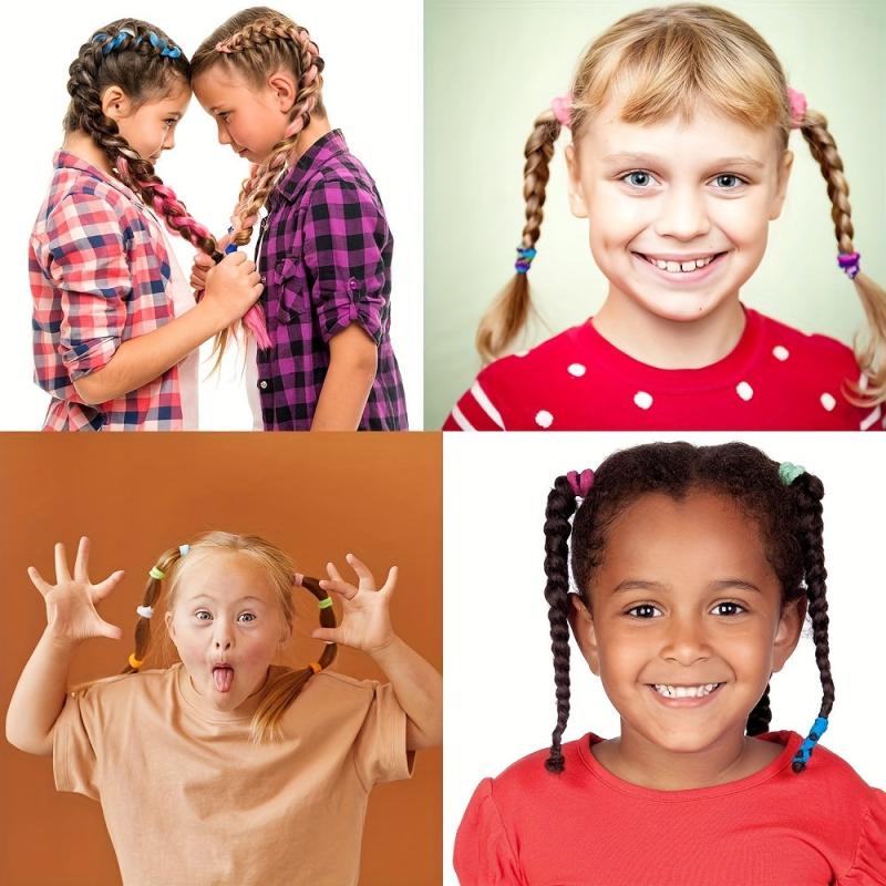 240pcs Small Rubber Band Hair Rings Elastic Hair Accessories for Kids
