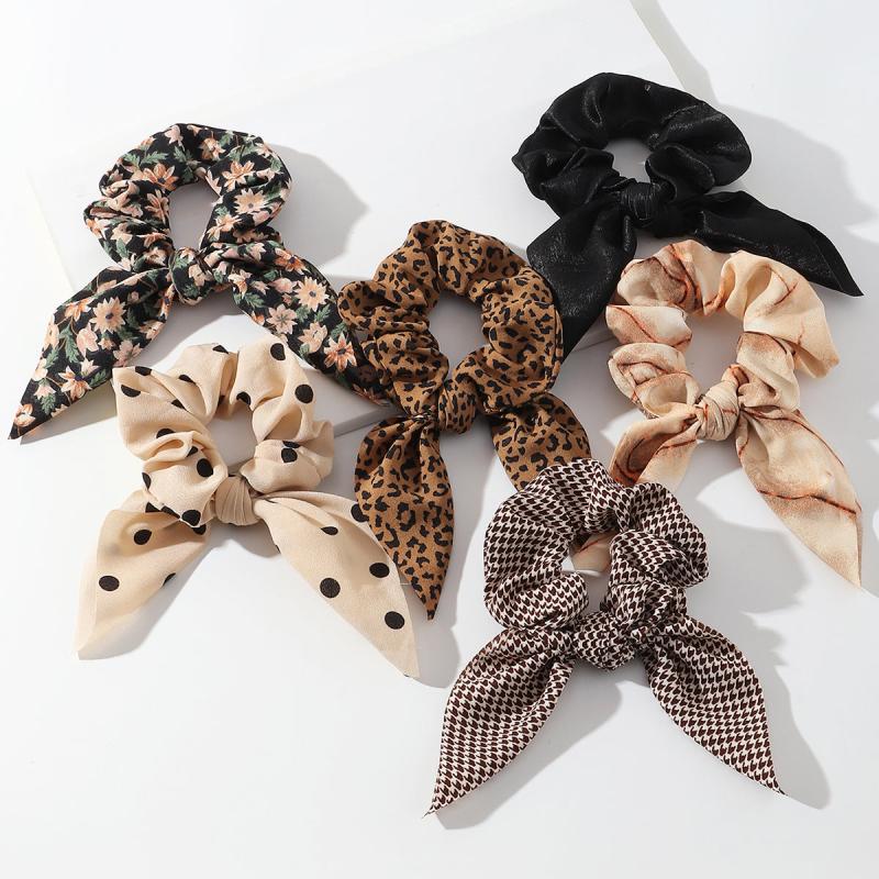 6pcs Bowknot Elastic Headband Set