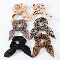 6pcs Bowknot Elastic Headband Set