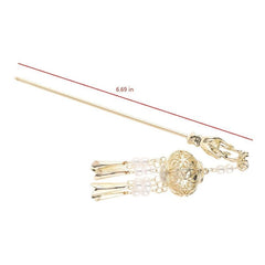 Antique Luminous Lantern Tassel Hairpin Unique Female Hairpin