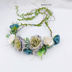 Simulation Wreath Headband Sweet Hair Band Vacation Garland Hair Band