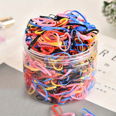 1000pcs Hair Elastics Ties Stretchy Rubber Bands for Girls Women Ladies
