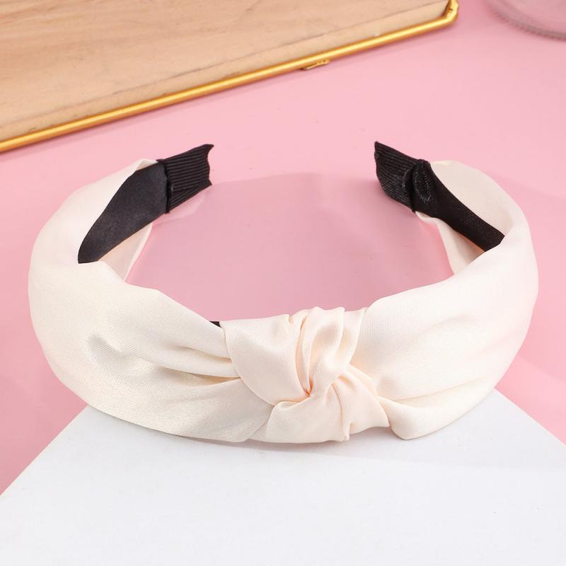 4Pcs Fabric Flower Headband Vintage Turban Hair Hoop Hair Accessories