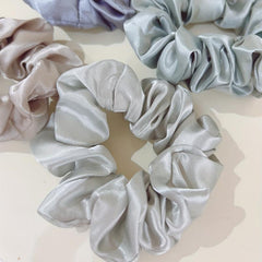 12pcs Solid Scrunchies Hair Tie Seamless Style Hair Rope Elastic Ponytail Women