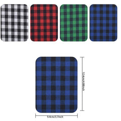 20Pcs Embroidered Plaid Iron On Patches for Clothing Bag Shoe Jacket