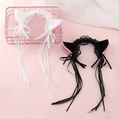 Light Up Lace Cat Headband Lolita Ear Cosplay Costume