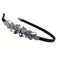 Vintage Dark Rhinestone Headband for Women