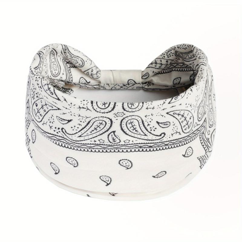 Boho Stretch Headband Wide Brim Yoga Sweatband Women Hair Accessory