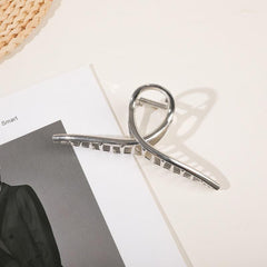 Stylish Hair Claw Clip Large Metal Thick Thin Hair Jaw Clip Women 1pc