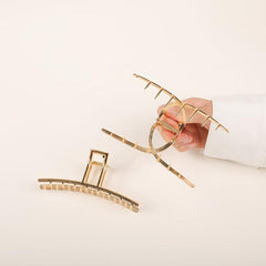 Stylish Hair Claw Clip Large Metal Thick Thin Hair Jaw Clip Women 1pc