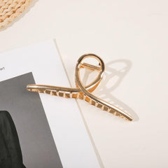 Stylish Hair Claw Clip Large Metal Thick Thin Hair Jaw Clip Women 1pc