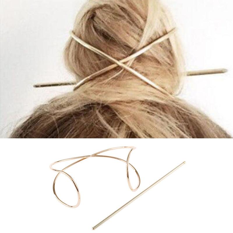 Bohemian Metal Hairpin Bun Hair Accessories