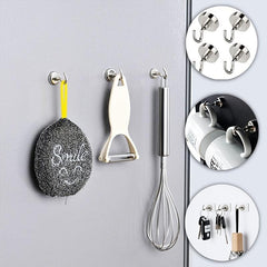 10pcs Strong Magnetic Hooks Heavy Duty Neodymium Magnets Ceiling Hooks