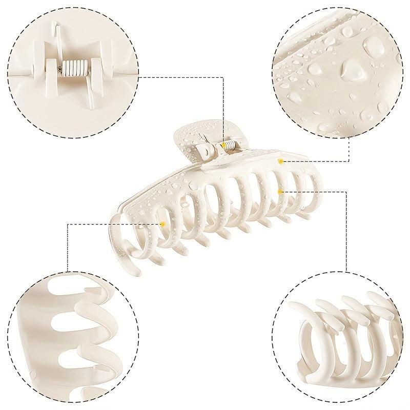 Matte Large Hair Claw Clip Non Slip Strong Hold Grip Hair Jaw Clip