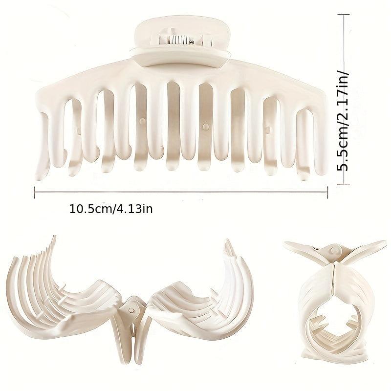 Matte Large Hair Claw Clip Non Slip Strong Hold Grip Hair Jaw Clip