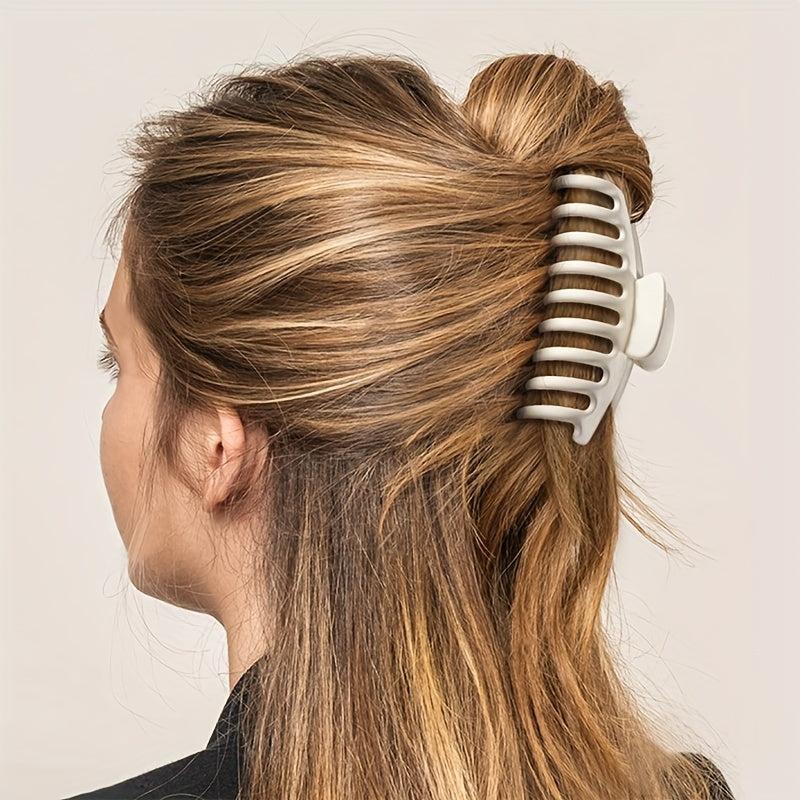 Matte Large Hair Claw Clip Non Slip Strong Hold Grip Hair Jaw Clip