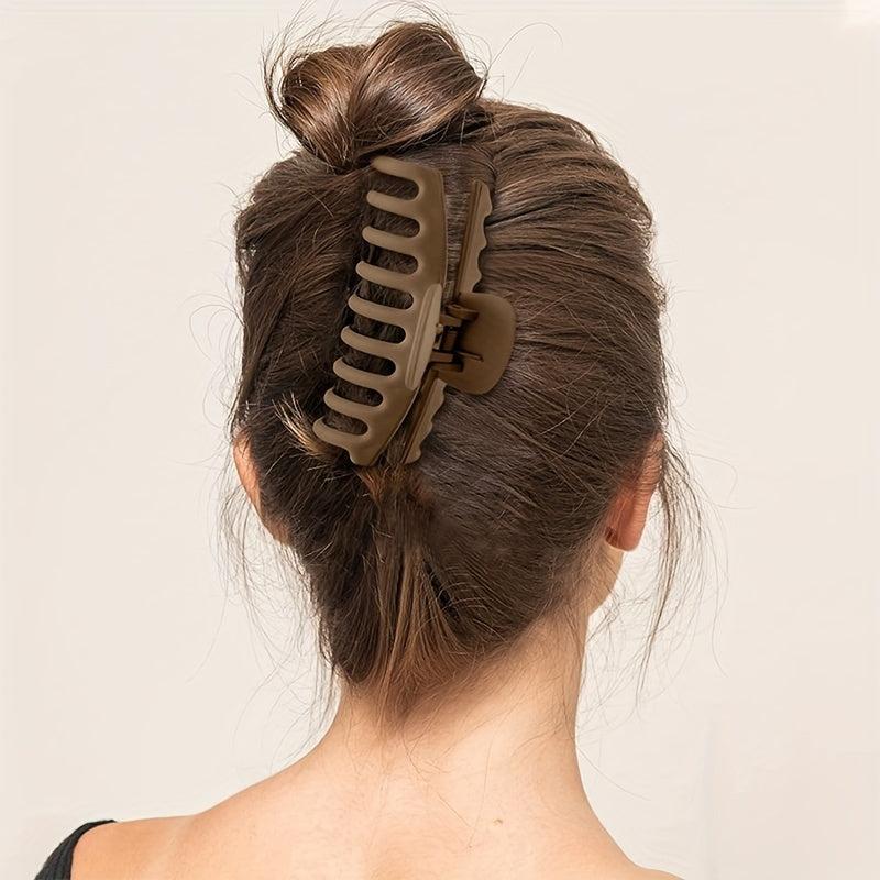 Matte Large Hair Claw Clip Non Slip Strong Hold Grip Hair Jaw Clip