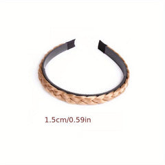 Braided Headband Retro Style Hair Band for Women