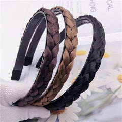Braided Headband Retro Style Hair Band for Women