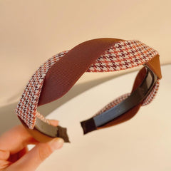 Solid Weave Headwear Twist Hair Hoop Sweet Female Hair Accessories