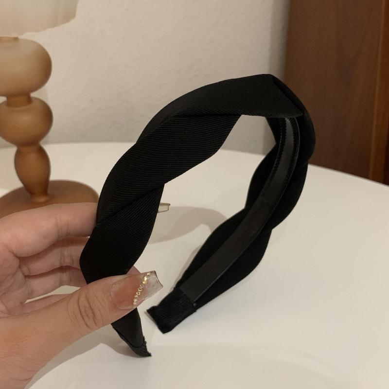 Solid Weave Headwear Twist Hair Hoop Sweet Female Hair Accessories