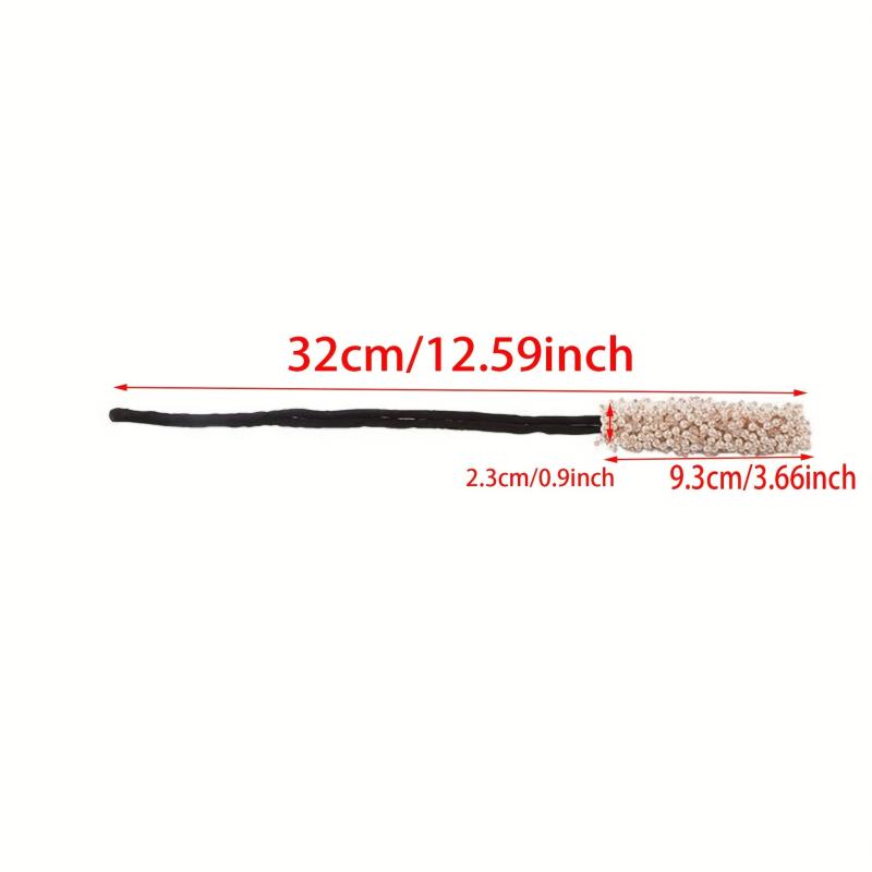 Rhinestone Bun Maker Hair Styler Jewelry Hair Styling Tool Ponytail Holder