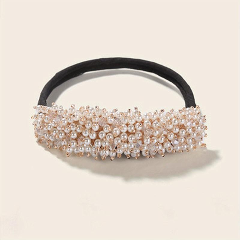 Rhinestone Bun Maker Hair Styler Jewelry Hair Styling Tool Ponytail Holder