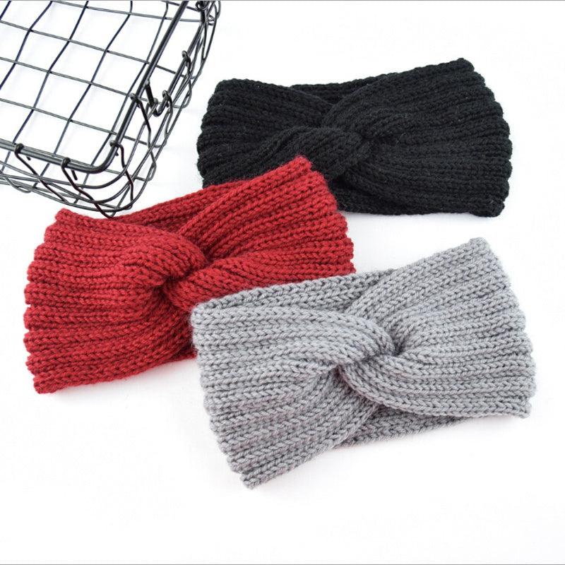 Chunky Headband Winter Knit Headwrap Women Turban Ears Warmer Headband