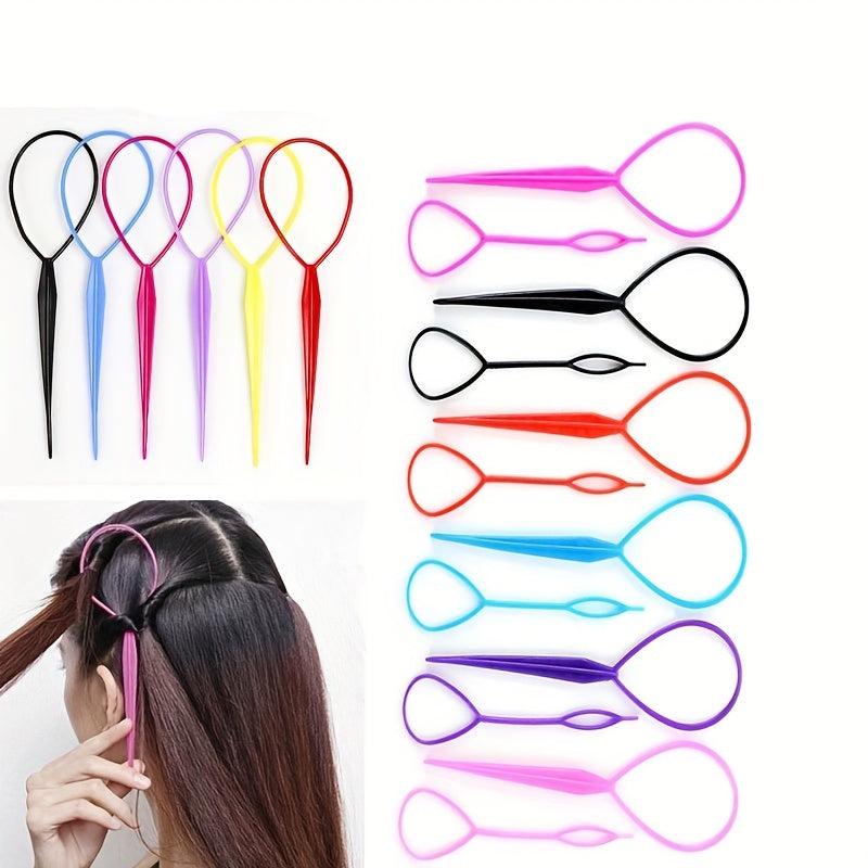 20pcs Hair Stick Hairdressing Tool Braid Accessories Ponytail Maker